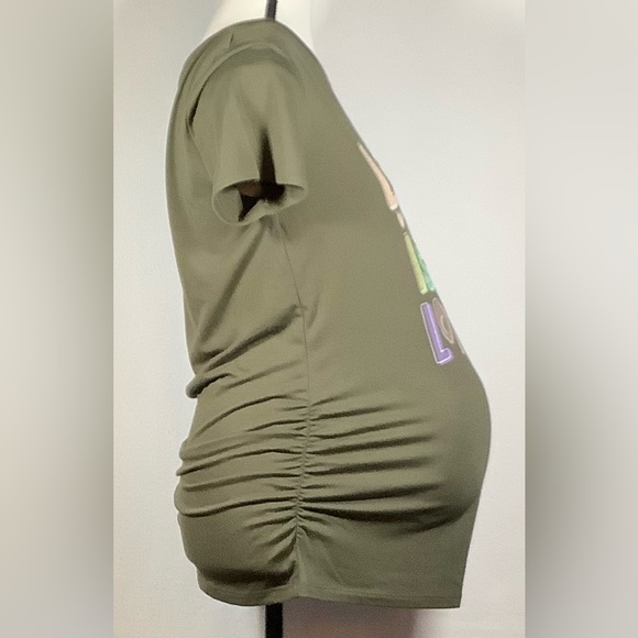 NWT Sonoma Maternity Love Is Short Sleeve T-Shirt Large - Picture 4 of 6